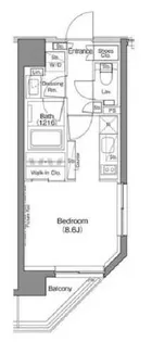 ザ・パークハビオ神楽坂香月【3階】の間取り
