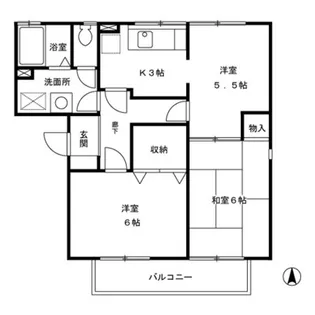 フレマリール塩澤【2階】の間取り