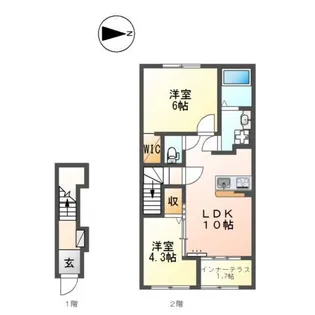 Serenata Sasayama【2階】の間取り