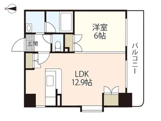 パークヒルズ天神川【5階】の間取り