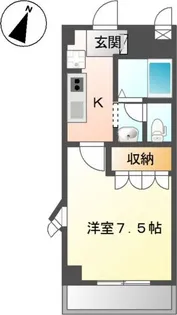 トロワ・ボヌール【2階】の間取り