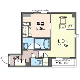 レフィアント【1階】の間取り