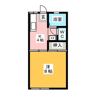 ハイム江戸橋B【1階】の間取り