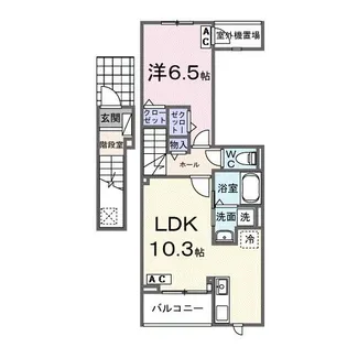 ソルジエンテ【2階】の間取り