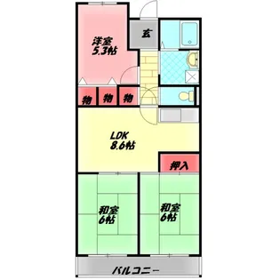 コートロイヤル【1階】の間取り
