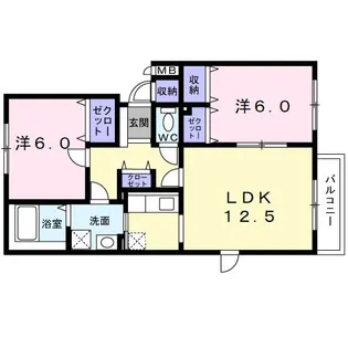 ポプラール【1階】の間取り