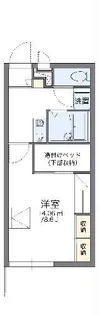 レオパレスシエル エトワール【3階】の間取り