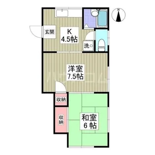 ハピネスコジマ【1階】の間取り