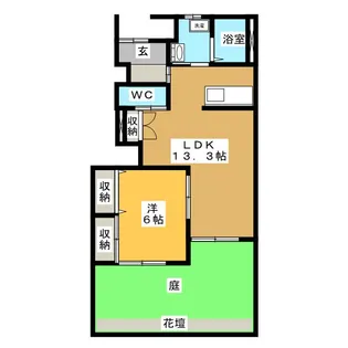 パルル【1階】の間取り