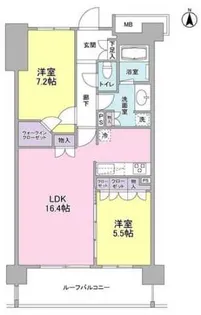 アンビエンテ経堂【4階】の間取り