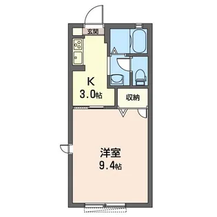 リヴェールB【1階】の間取り