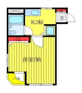 ハウスモモ【2階】の間取り
