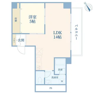 古河松原マンション【12階】の間取り