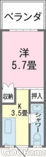 丸英ビル【6階】の間取り