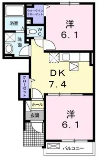 サンリット・スクエア【1階】の間取り