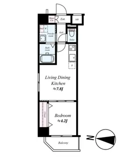 リヴシティ向島弐番館【4階】の間取り