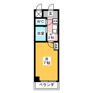 シャトーシャルム【2階】の間取り