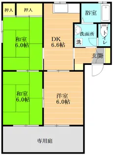 フォーレス梅木【1階】の間取り