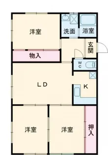 ユートピアタウンII【1階】の間取り