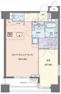 グラーサ白金高輪【13階】の間取り