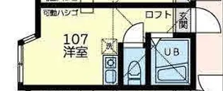 ユナイト浅田マイティージョー【1階】の間取り