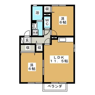 メゾン裾花【2階】の間取り