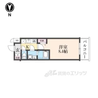 CRESTTAPP京都太秦天神川DEX1【5階】の間取り