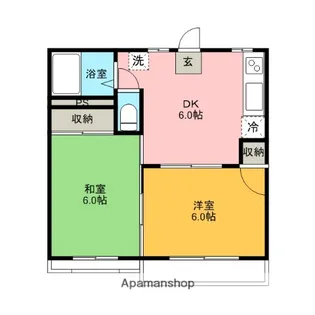 フォーブル内田A棟【2階】の間取り