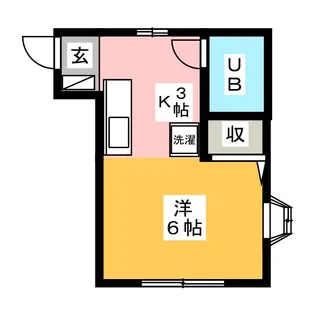 ハイツ瀧野【1階】の間取り