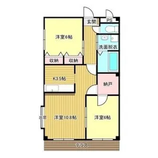 ラ・ネージュ【3階】の間取り