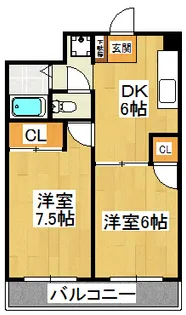 グランデュール本郷【5階】の間取り