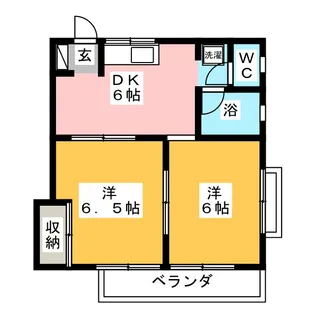 三樹ハイツ天川【2階】の間取り