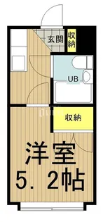 ヘリオス378谷保【1階】の間取り
