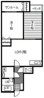 サンベール【3階】の間取り