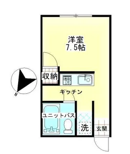 プラスパーハイツ【1階】の間取り