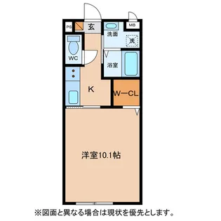 シャレはやしだ【1階】の間取り
