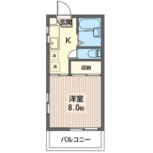 エクセル市ヶ谷A【2階】の間取り