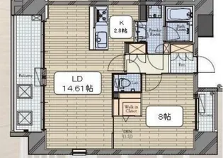 麻布十番テラス【3階】の間取り