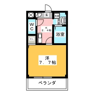 マーベラス栄生【1階】の間取り