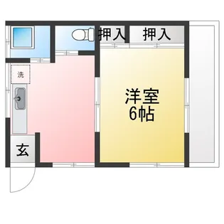 森屋荘B【1階】の間取り