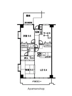 東所沢ガーデンプレイス【2階】の間取り
