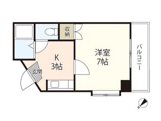 スタープラザ白島中町【6階】の間取り