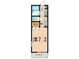 ブランドール上野毛A【1階】の間取り
