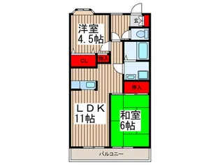 ルネ・グラン・ガーデン【2階】の間取り