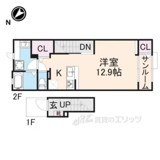 カシェット【2階】の間取り