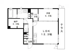 LUMINOUS【1階】の間取り