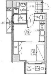 パルム深川【4階】の間取り