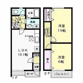 T’s court Tsukubaの間取り