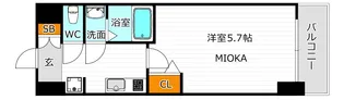 Le-Bear天王寺東【2階】の間取り