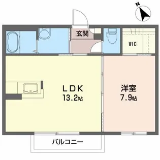 ウィンクエストY【2階】の間取り